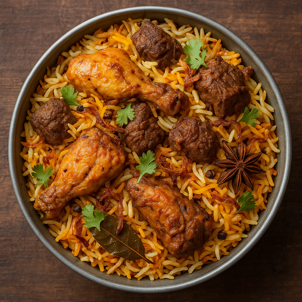 Homemade Andhra biryani